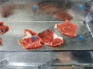 感謝客戶(hù)反饋，230A小型切魚(yú)片機(jī)切牛肉片效果